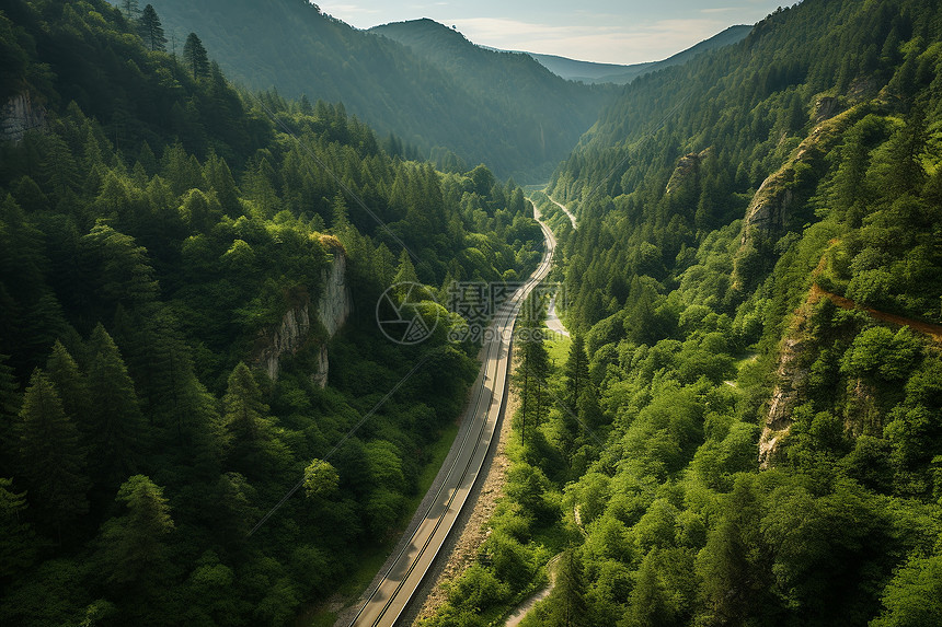 山谷风景图片