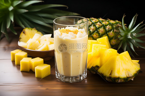 菠萝饮品图片