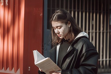 读书女子青年女子读书背景