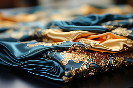 手工丝绸床罩图片