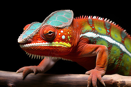 热带丛林中的蜥蜴动物图片