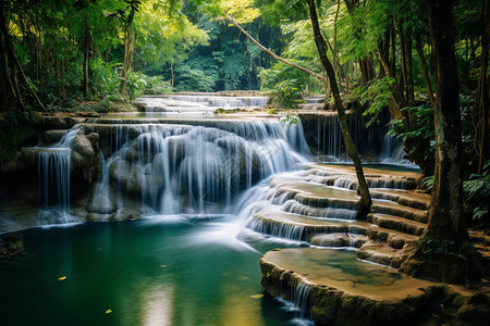 川流不息的河水图片