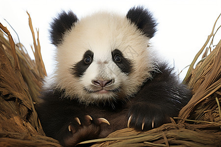 野生动物园中的大熊猫图片