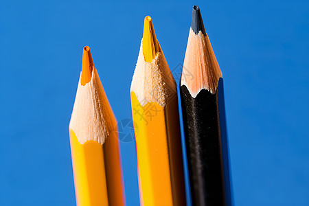 三支铅笔教育笔尖高清图片