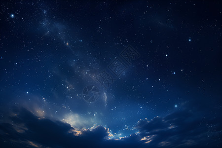 夜空下的星星图片