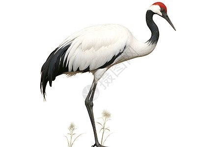 野生的动物红冠鹤图片