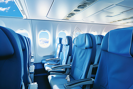 飞机机舱的座位图片