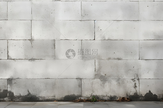 灰色的水泥砖墙墙壁背景图片