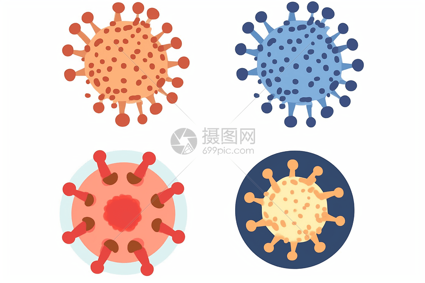 猴痘冠状病毒细胞图片