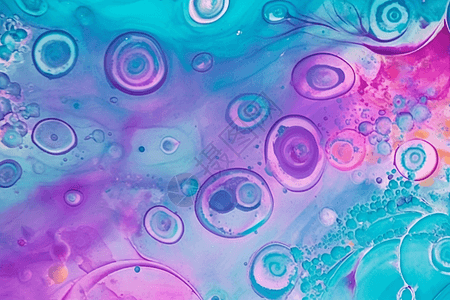 抽象微生物细胞概念插图图片