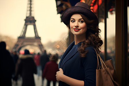 巴黎时尚女子图片
