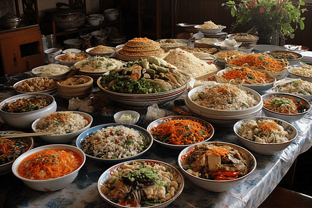 清明节食品背景图片