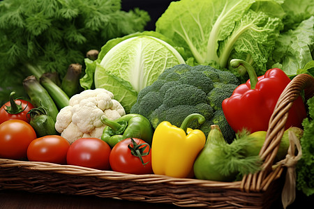 食品健康新鲜蔬菜的丰收背景