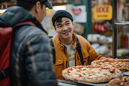 商店中的男人图片