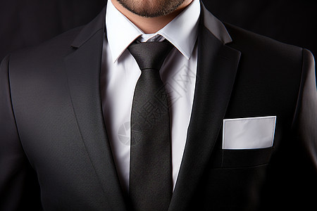 黑色西装的商业男人图片
