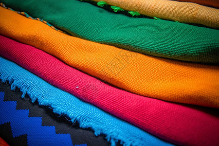 色彩斑斓的织物图片