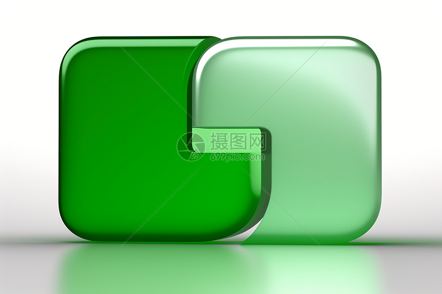绿色的玻璃体图片