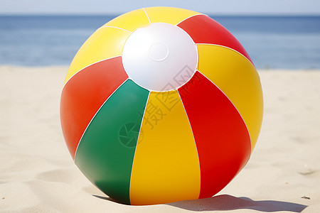 多彩的沙滩球图片