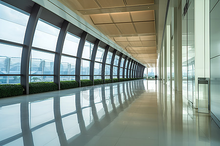 豪华的现代商业大楼建筑背景图片
