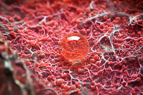 红细胞的微观世界图片