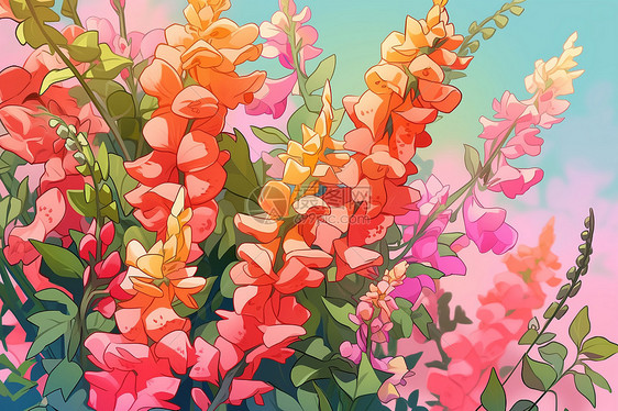 色彩斑斓的兰花图片