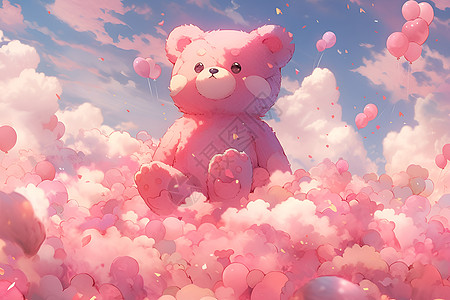 粉色泡泡熊图片