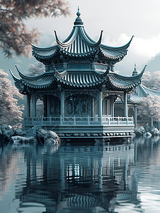美丽的中国亭阁图片