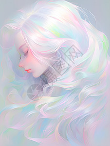 梦幻少女插画高清图片