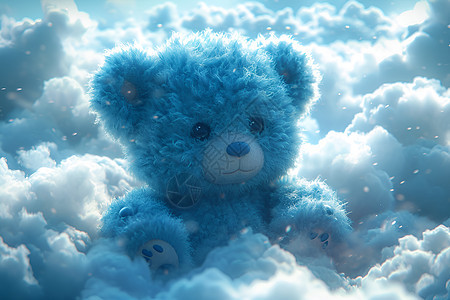 云中活现的泰迪熊图片