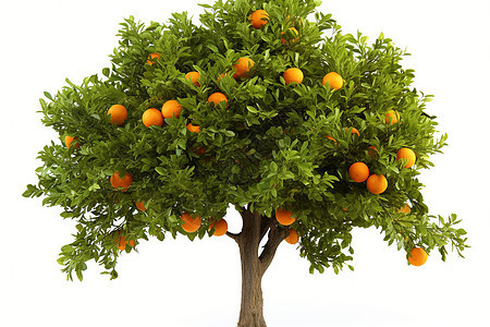 乡村农业种植的柑橘果树图片