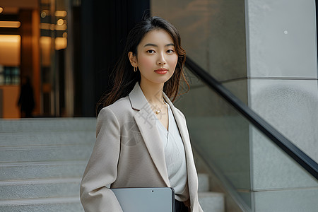 那电脑的女子图片