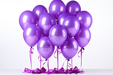 紫色气球图片
