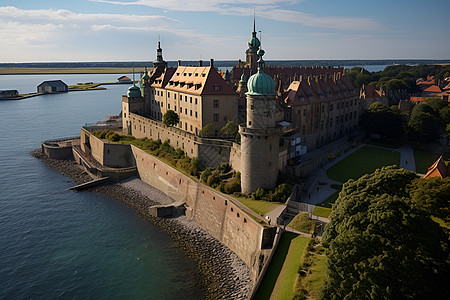 皇家古堡的夏日景色图片