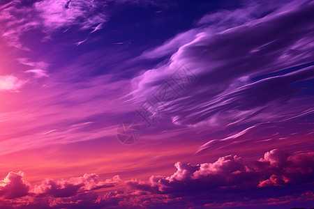 紫色云朵图片