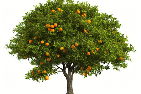 一棵柑橘树图片