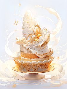 美味的蛋糕背景图片