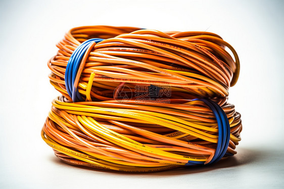 色彩缤纷的电缆网络图片