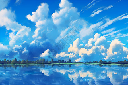 美丽的云朵和风景图片