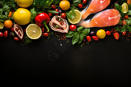 五彩斑斓的饮食艺术图片
