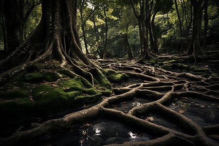 森林自然之美背景图片