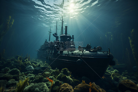 海底探寻潜艇图片