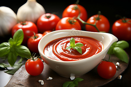 鲜红茄汁风味高清图片
