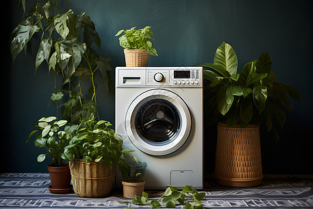 现代高科技的智能电器洗衣机图片