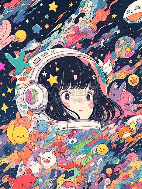 星际间的少女图片