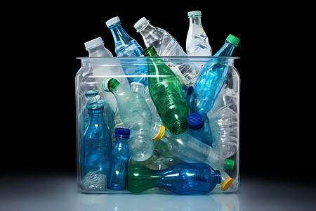 公益回收的塑料垃圾图片