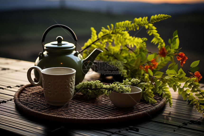 中式古韵的品茶文化图片