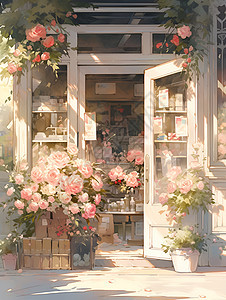 花店里的花卉图片