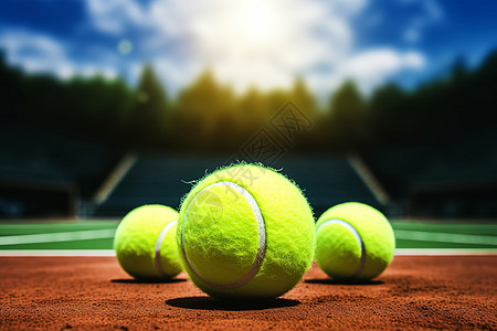 天空背景下网球场图片
