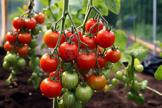温室中的番茄图片