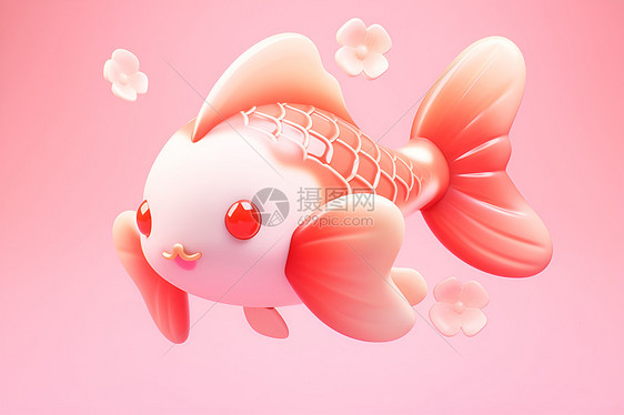 粉色的鱼儿图片